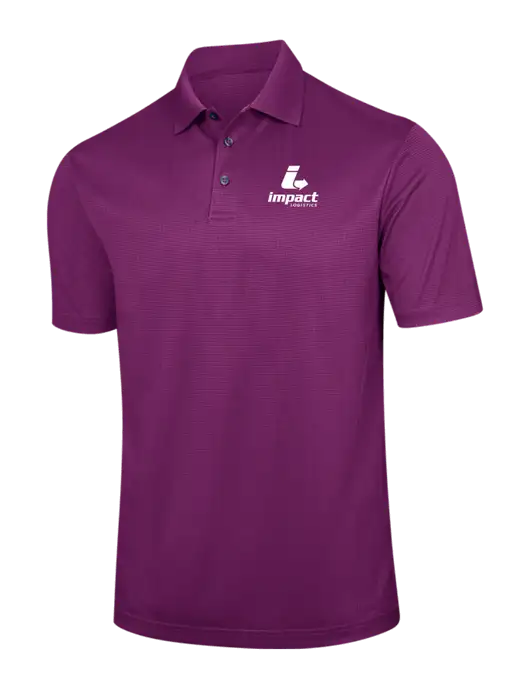 Violet Purple Performance Fine Jacquard Polo w/Impact Logistics Logo