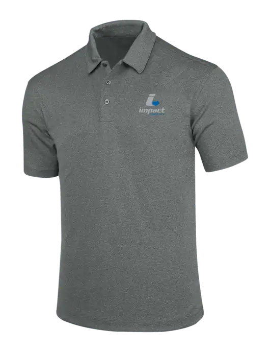Charcoal Trace Heather Polo w/Impact Logistics Logo
