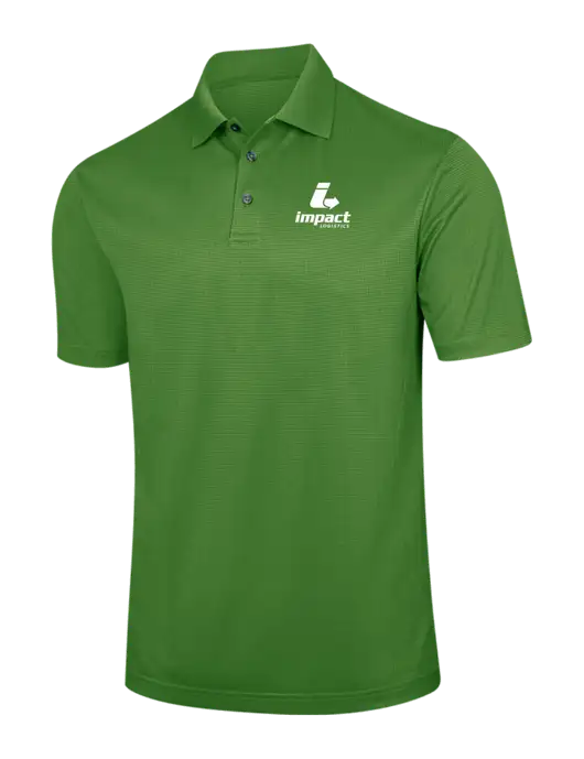 Kelly Green Performance Fine Jacquard Polo w/Impact Logistics Logo