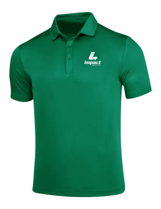 Kelly Green Posi-UV Pro Polo w/Impact Logistics Logo