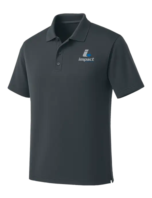 Dark Grey Dry Zone UV Micro Mesh Polo w/Impact Logistics Logo