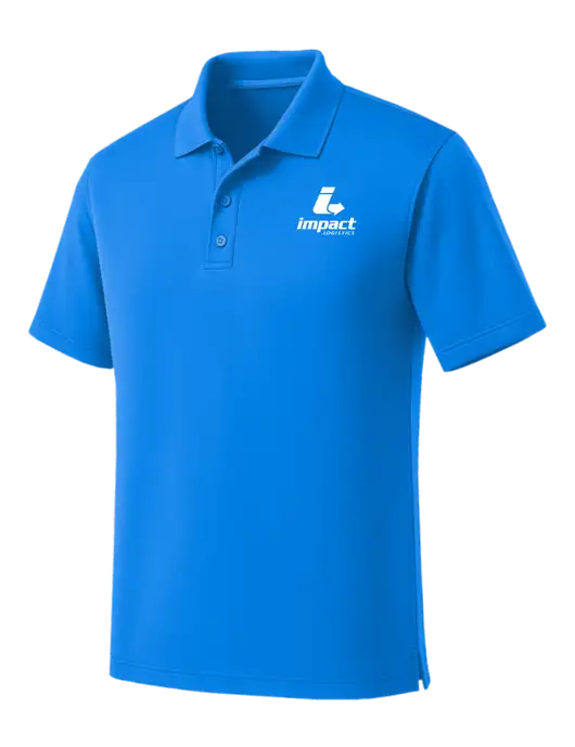 Light Royal Blue Dry Zone UV Micro Mesh Polo w/Impact Logistics Logo