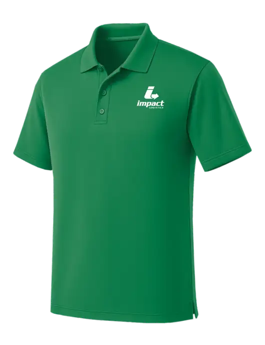 Kelly Green Dry Zone UV Micro Mesh Polo w/Impact Logistics Logo