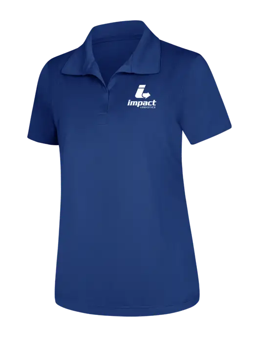 Womens Royal Micropique Sport-Wick Polo w/Impact Logistics Logo