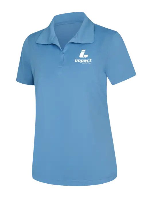 Womens Carolina Blue Micropique Sport-Wick Polo w/Impact Logistics Logo