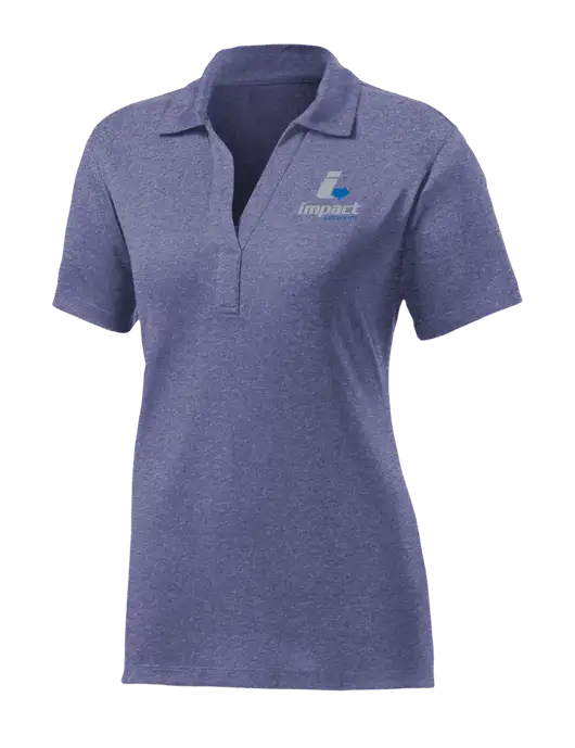 Womens Navy Heather Contender Polo w/Impact Logistics Logo