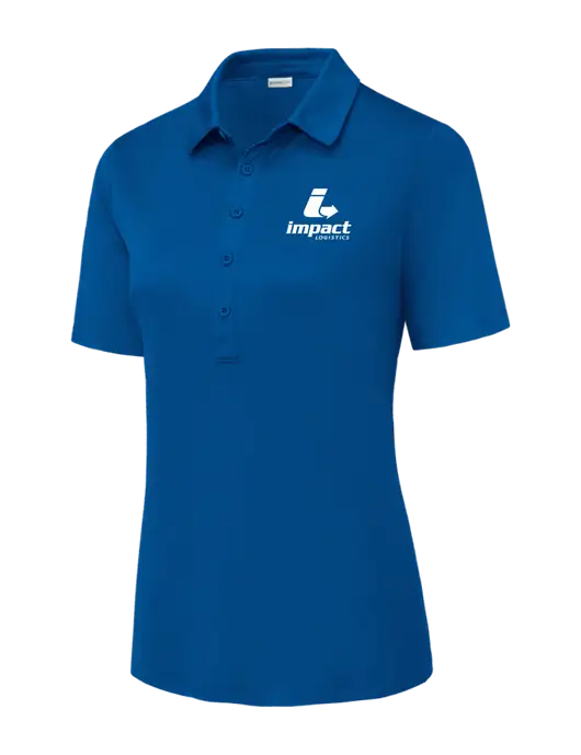 True Royal Womens Posi-UV Pro Polo w/Impact Logistics Logo