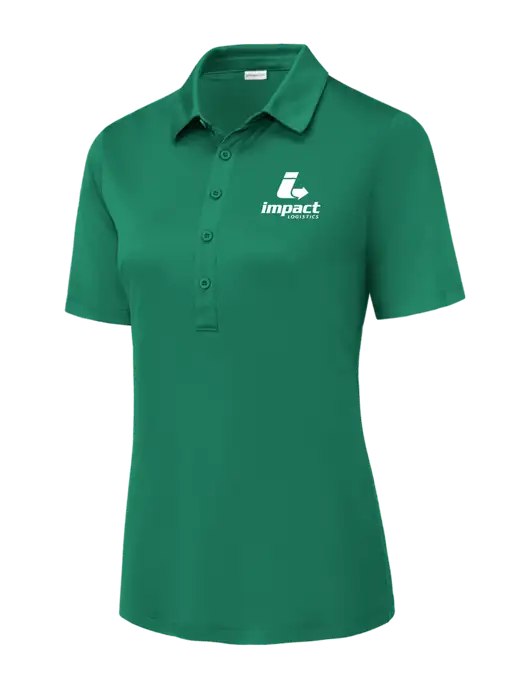 Kelly Green Womens Posi-UV Pro Polo w/Impact Logistics Logo