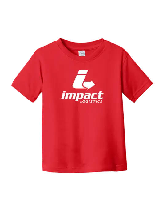 Rabbit Skins Red Toddler Fine Jersey Tee w/Impact Logistics Logo