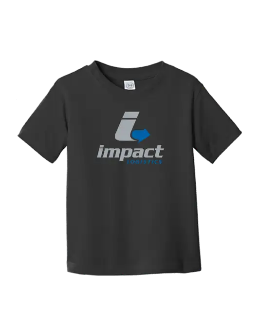 Rabbit Skins Black Toddler Fine Jersey Tee w/Impact Logistics Logo