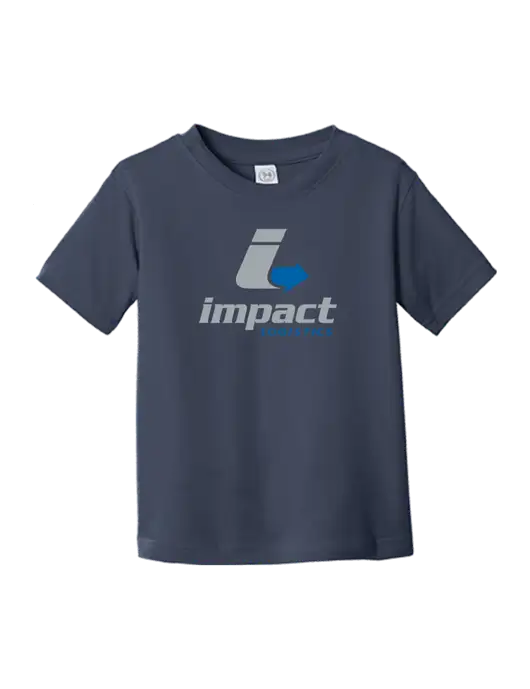 Rabbit Skins Navy Toddler Fine Jersey Tee w/Impact Logistics Logo