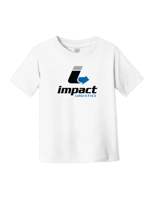 Rabbit Skins White Toddler Fine Jersey Tee w/Impact Logistics Logo