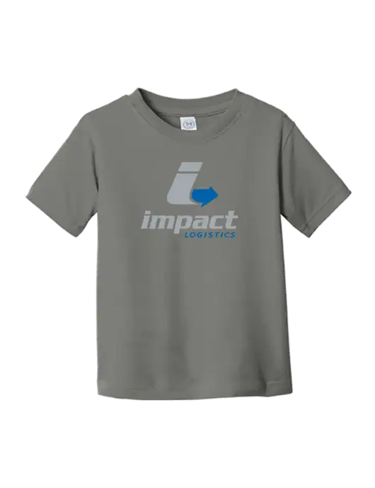 Rabbit Skins Charcoal Toddler Fine Jersey Tee w/Impact Logistics Logo