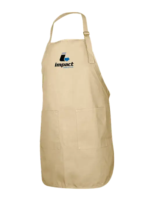Full-Length Stone Apron With Pockets w/Impact Logistics Logo