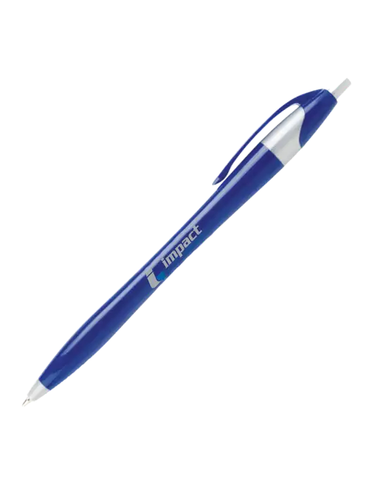Novella Navy/Silver Corporate Pen- Blue Ink w/Impact Logistics Logo