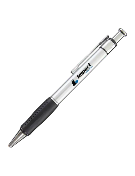 Malta Silver Pen - Black Ink w/Impact Logistics Logo