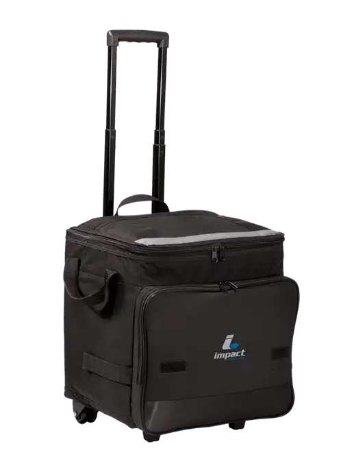 Black Rolling Cooler w/Impact Logistics Logo