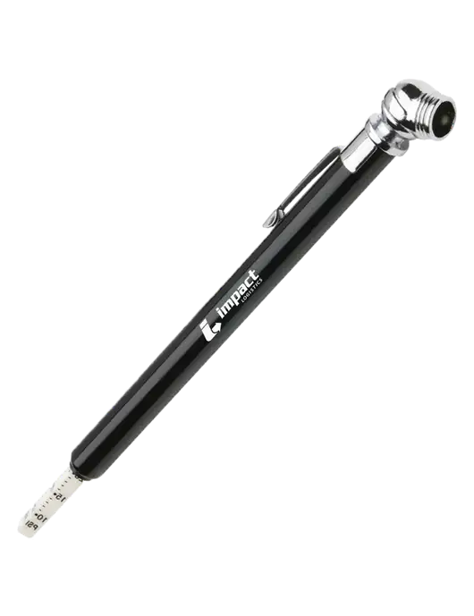 Quick View Black Tire Gauge w/Impact Logistics Logo