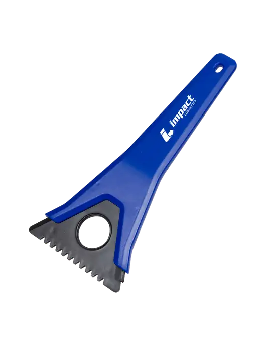 TriBlade Blue Windshield Scraper w/Impact Logistics Logo