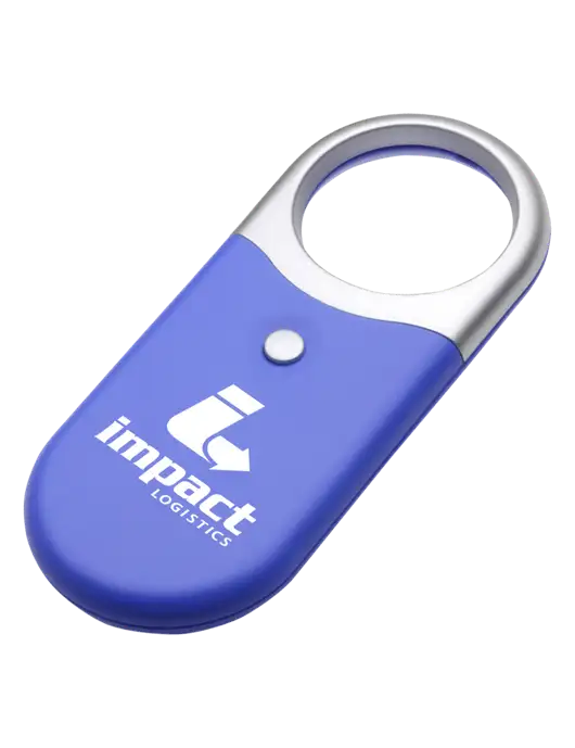 Compact Blue Magnifier Light w/Impact Logistics Logo