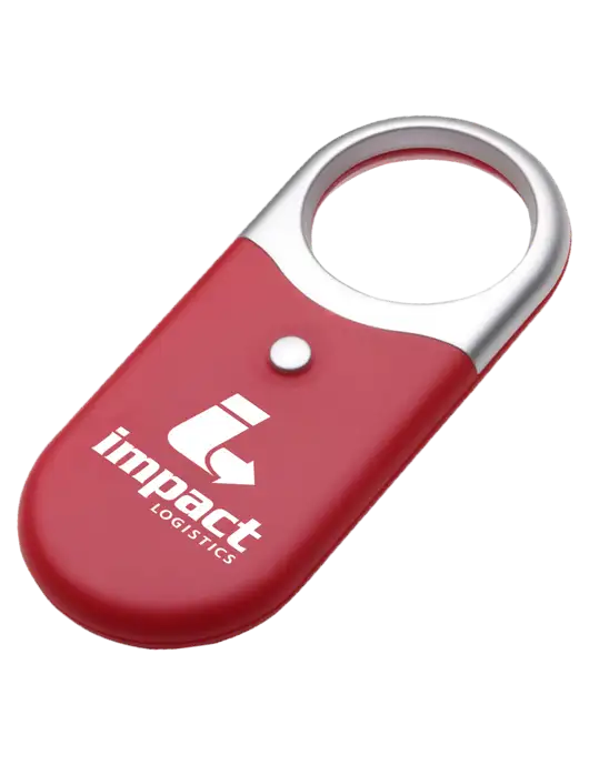 Compact Red Magnifier Light w/Impact Logistics Logo