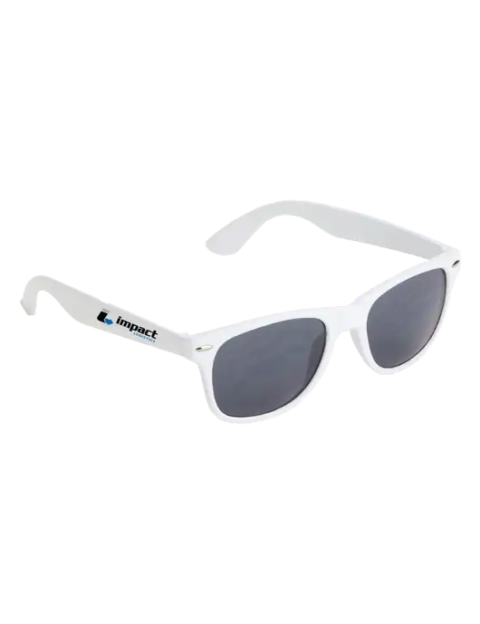 Daytona White Sunglasses w/Impact Logistics Logo
