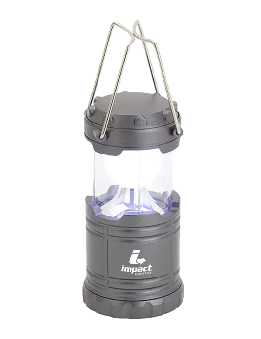 Gunmetal Mini Retro Lantern w/Impact Logistics Logo