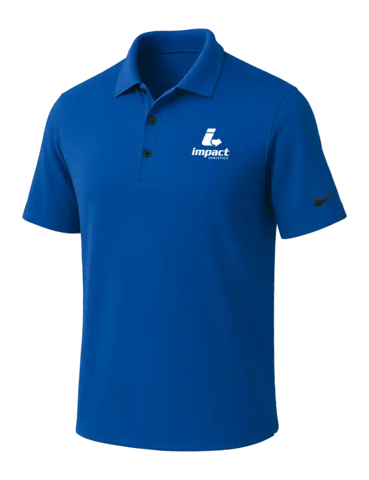 NIKE Dark Royal Dri-Fit Micro Pique Polo w/Impact Logistics Logo