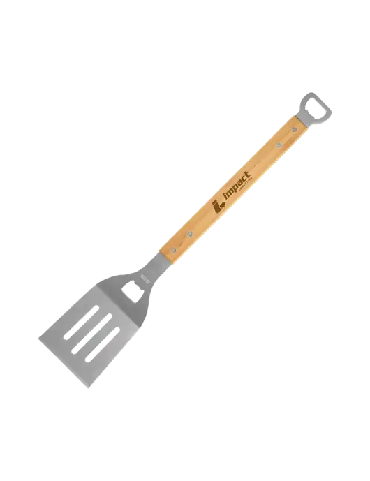 Bamboo BBQ Spatula w/Impact Logistics Logo