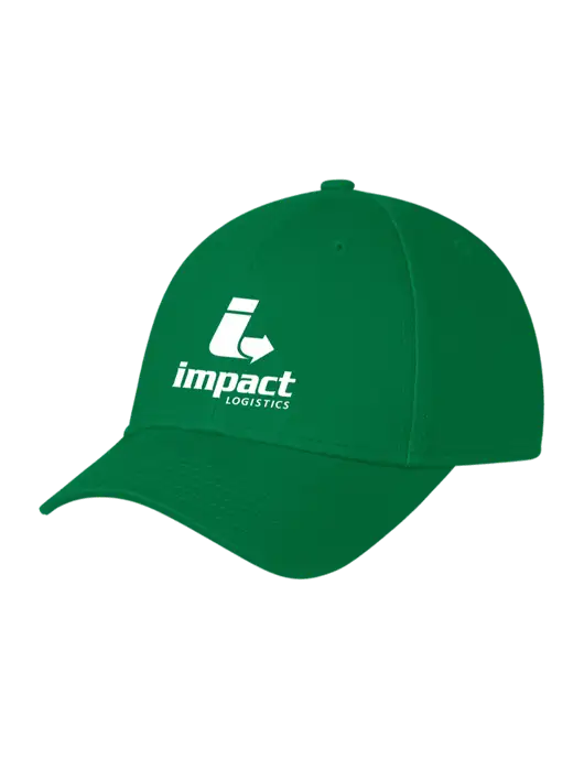 Kelly Green Structured Cap Hook & Loop w/Impact Logistics Logo