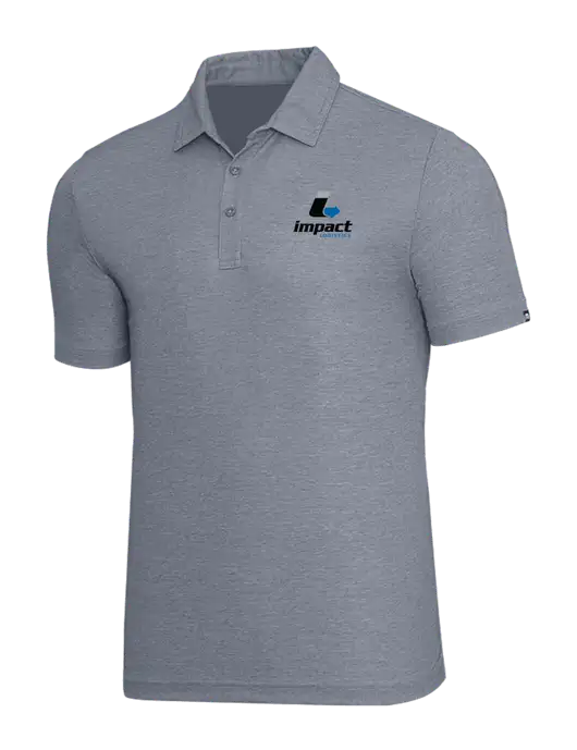 TravisMathew Navy Heather Oceanside Polo w/Impact Logistics Logo