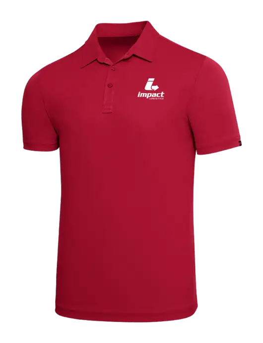 TravisMathew Red Solid Oceanside Polo w/Impact Logistics Logo