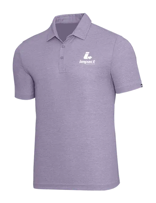 TravisMathew Light Purple Heather Oceanside Polo w/Impact Logistics Logo