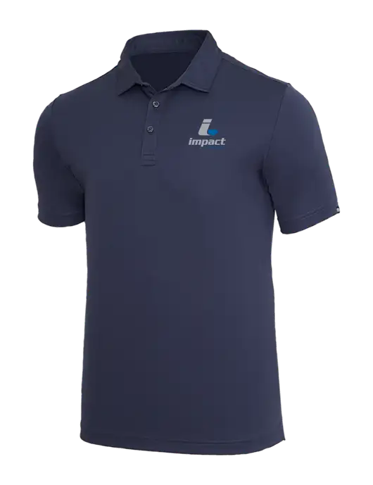 TravisMathew Navy Coto Performance Polo w/Impact Logistics Logo
