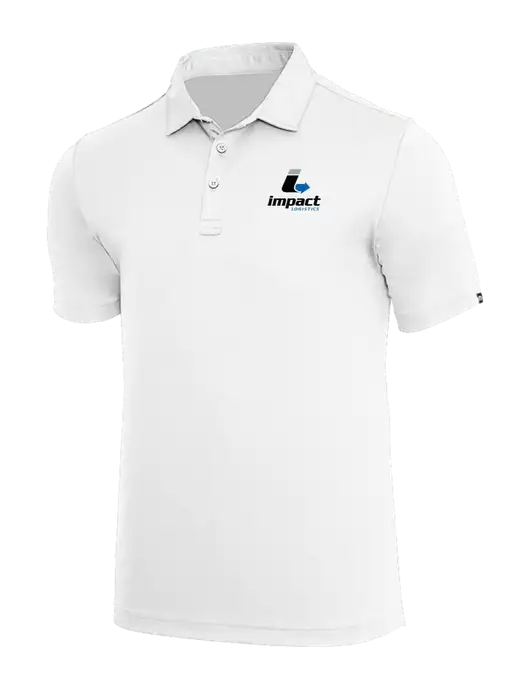 TravisMathew White Coto Performance Polo w/Impact Logistics Logo