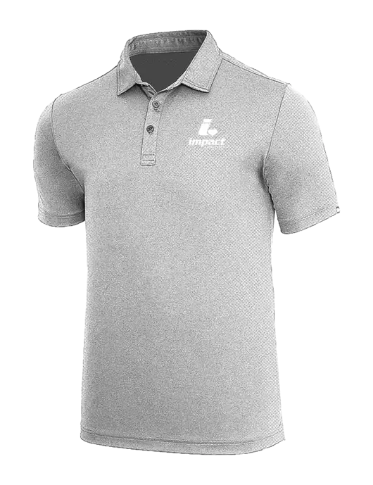 TravisMathew Medium Grey Heather Coto Performance Polo w/Impact Logistics Logo