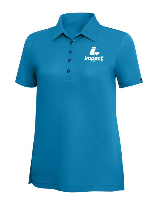 TravisMathew Sapphire Solid Womens Oceanside Polo w/Impact Logistics Logo