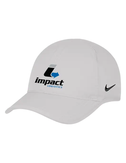 Nike White Featherlight Cap w/Impact Logistics Logo