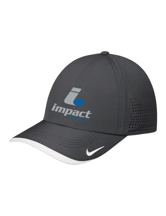 Nike Dark Grey/White Dri-FIT Perforated Performance Cap w/Impact Logistics Logo