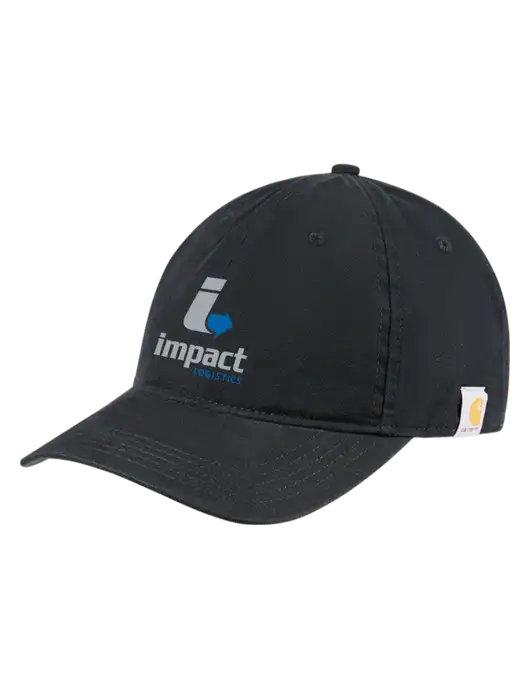 Carhartt Black Cotton Canvas Cap w/Impact Logistics Logo