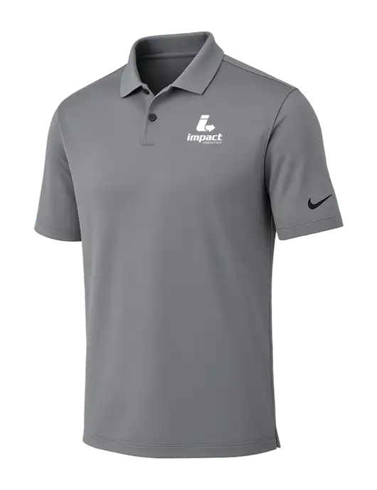 Nike Medium Grey Dri-FIT Vapor Polo w/Impact Logistics Logo