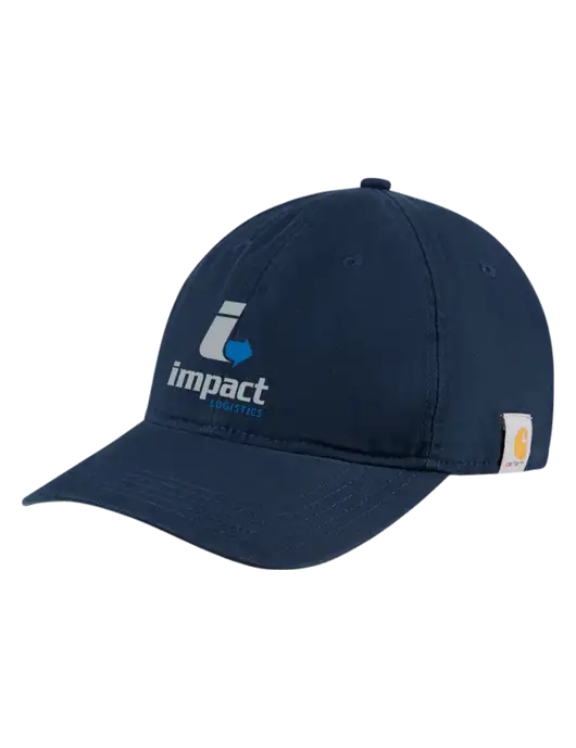 Carhartt Navy Cotton Canvas Cap w/Impact Logistics Logo
