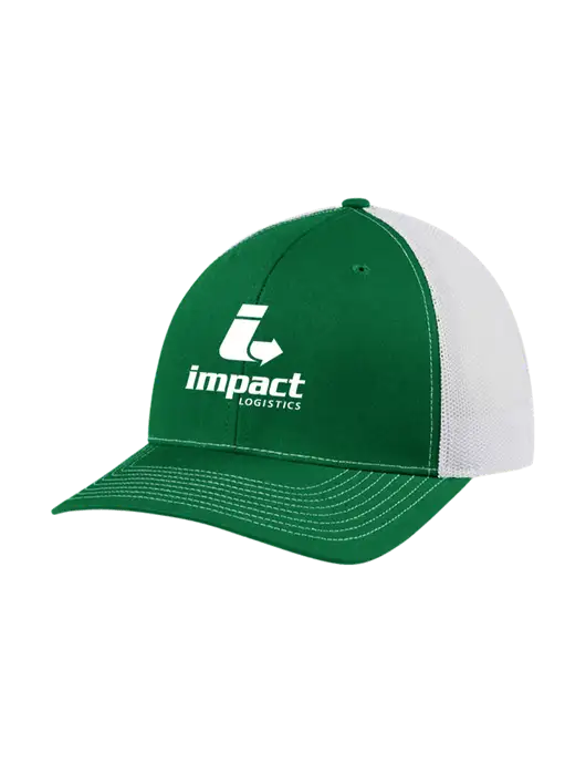 Richardson Adjustable Snapback Original 112 Trucker Cap Kelly w/White Mesh w/Impact Logistics Logo