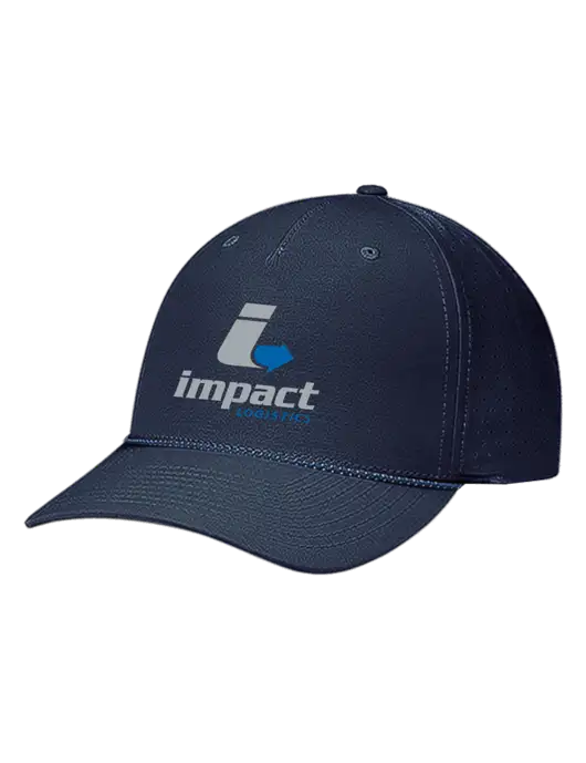 Richardson Laser Perf Performance Dark Navy/Navy-Grey-Blue Rope Cap w/Impact Logistics Logo