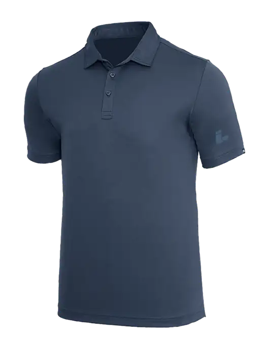 TravisMathew Dark Slate Blue Coto Performance Polo w/Impact Logistics Logo