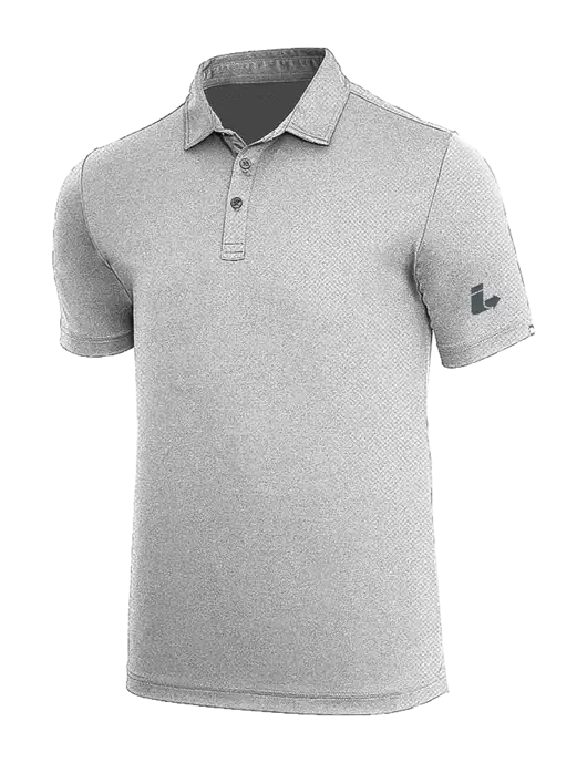 TravisMathew Medium Grey Heather Coto Performance Polo w/Impact Logistics Logo