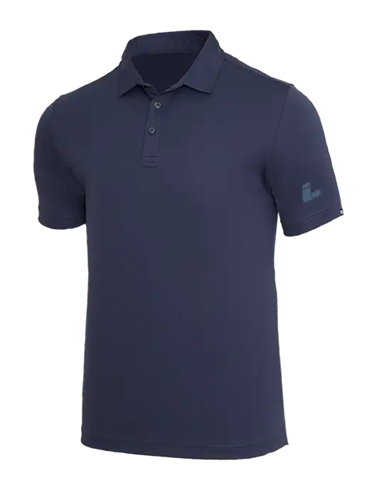 TravisMathew Navy Coto Performance Polo w/Impact Logistics Logo