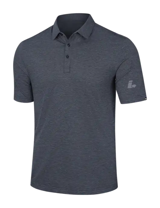TravisMathew Dark Grey Slate Heather Sunnyvale Polo w/Impact Logistics Logo