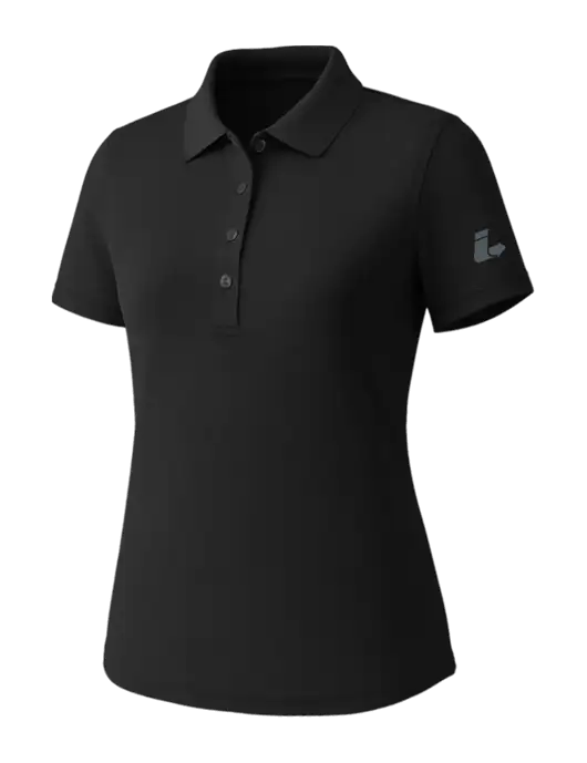 Callaway Womens Core Black Performance Polo w/Impact Logistics Logo