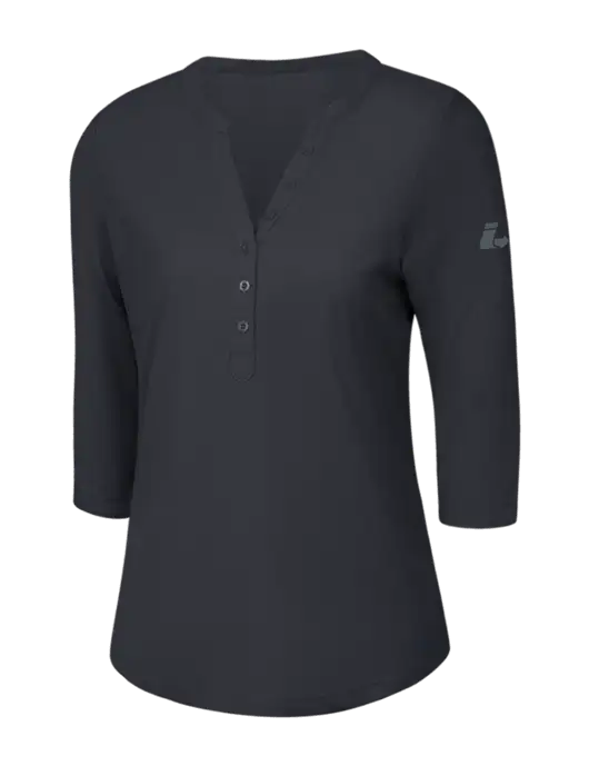 OGIO Charcoal Grey Jewel Henley w/Impact Logistics Logo
